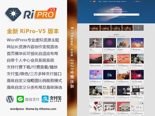 【亲测】RiPro-V5 7.8 开心版 /日主题免授权版源码 虚拟资源站首选主题-大海资源库